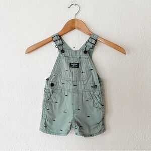 OshKosh Baby B'Gosh Boys Seafoam Shark Shortalls